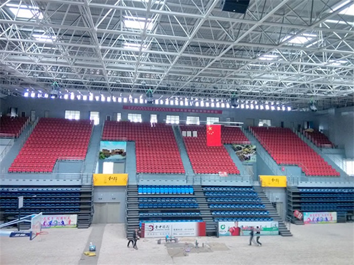 胶南电厂体育馆网架加工